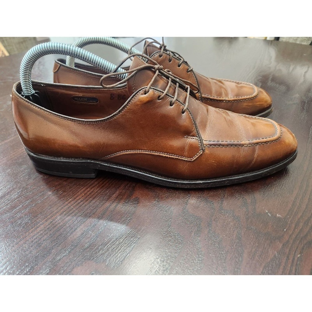 Allen Edmonds Bond Street Derby Dress Shoes 9.5A USA Mahogany Brown